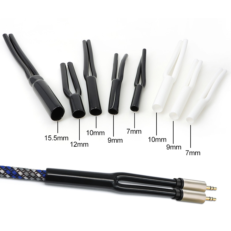 2-100pcs Y-shaped PVC Sleeve 7 - Audio Splitter Y recension och pris