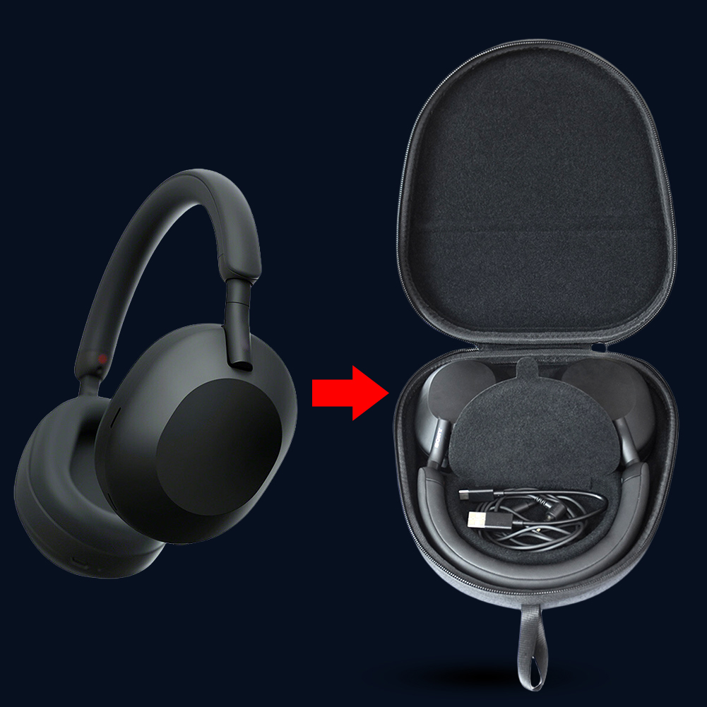 Hard Travel Case EVA Hard Carr - Sony Headphone Wh-1000Xm5 recension och pris