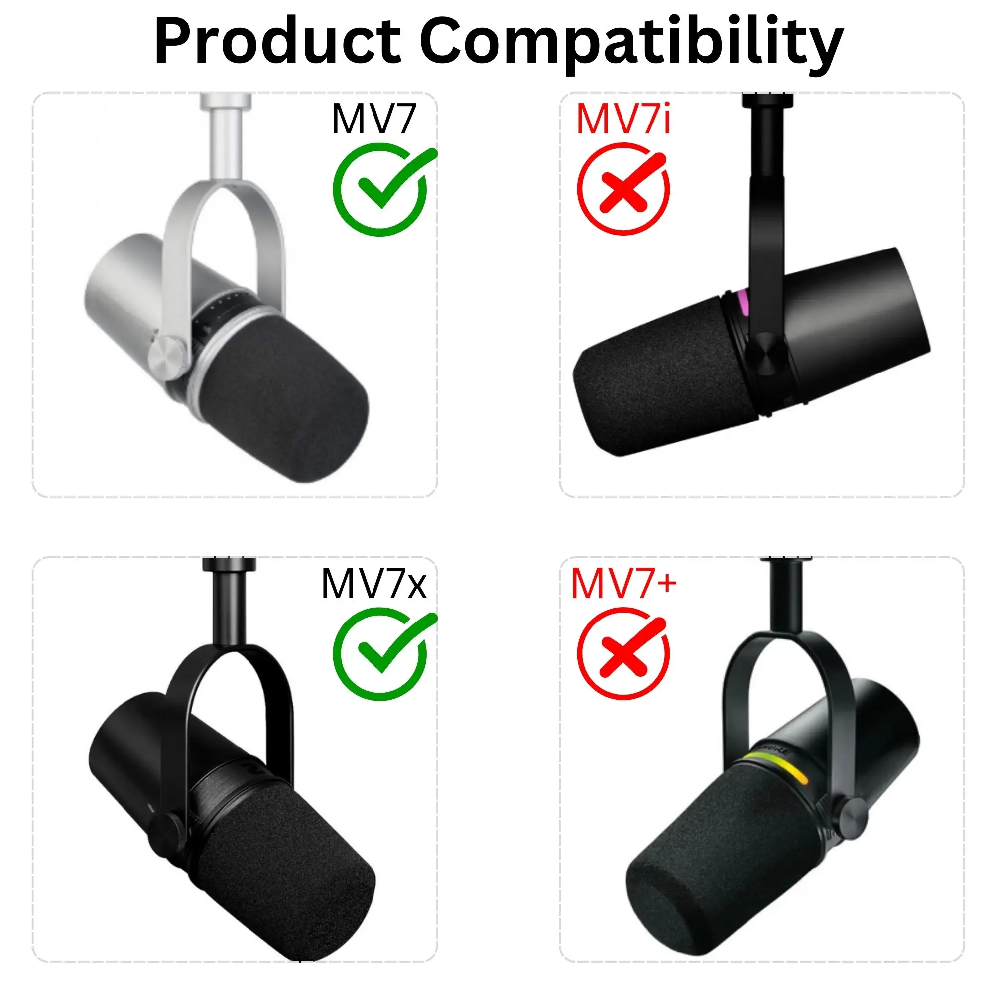 MV7 Replacement Foam Windscree - Shure Mic Mv7 recension och pris
