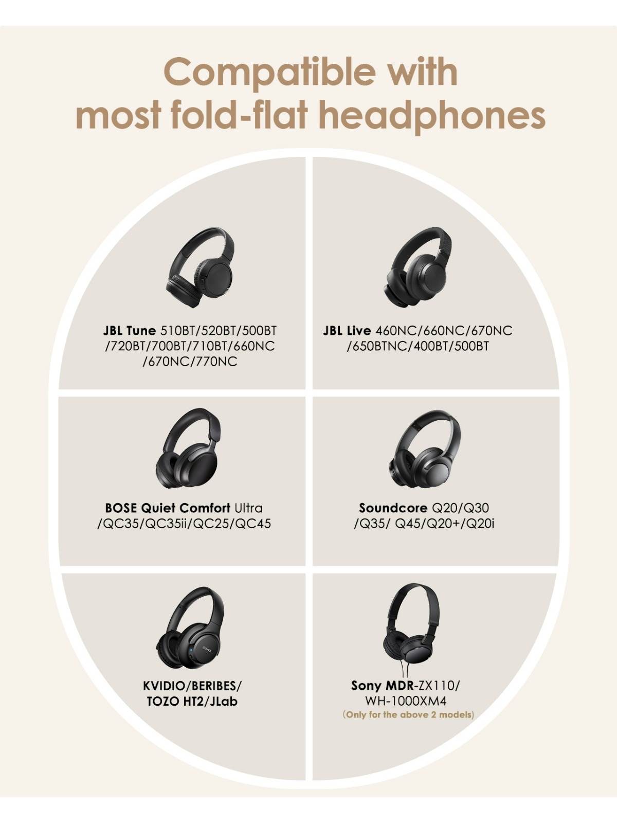 Semi-Foldable Headphones Hard  - Headphone Case Hard recension och pris